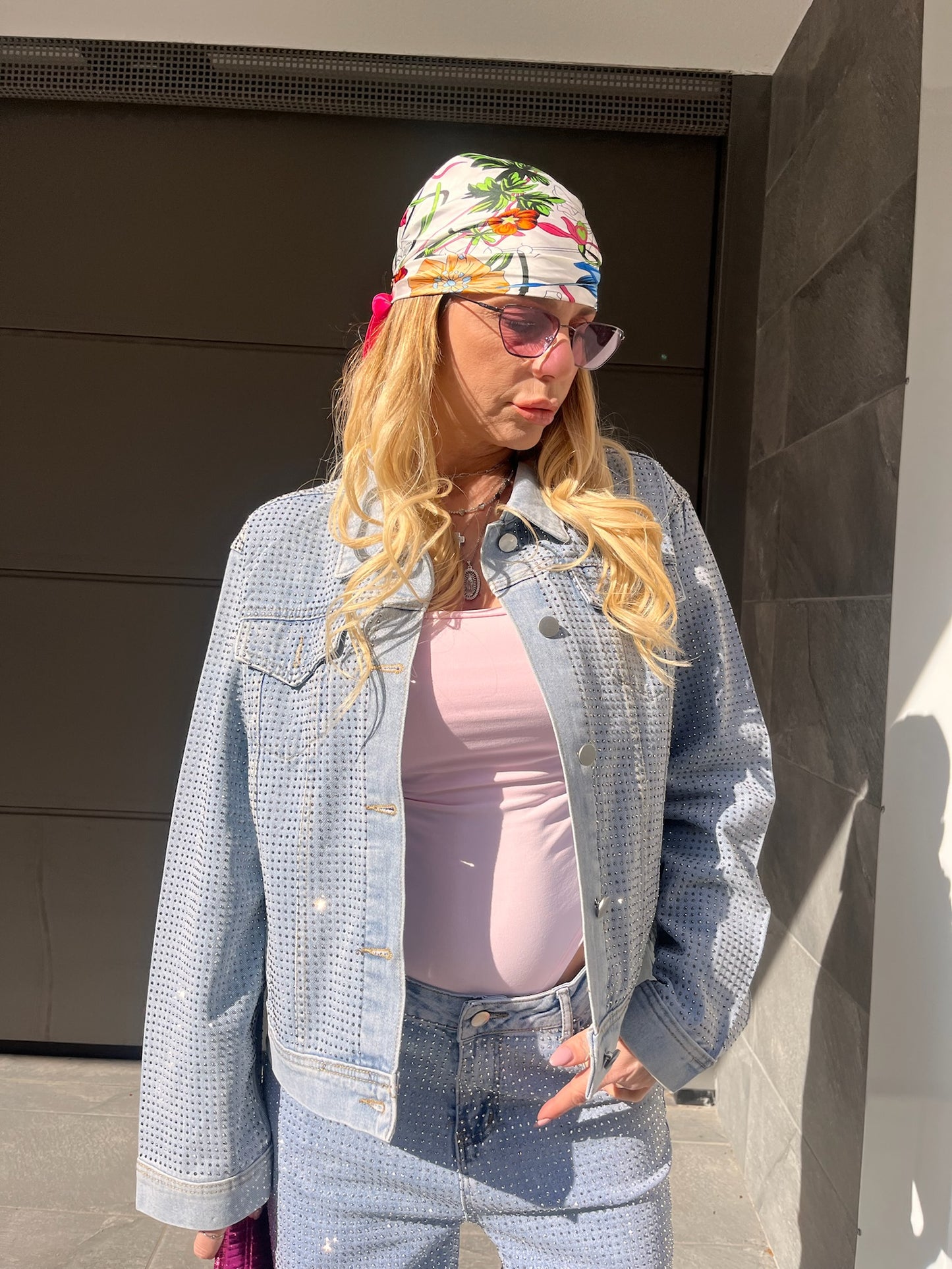 Giubbotto Denim Ultra Strass