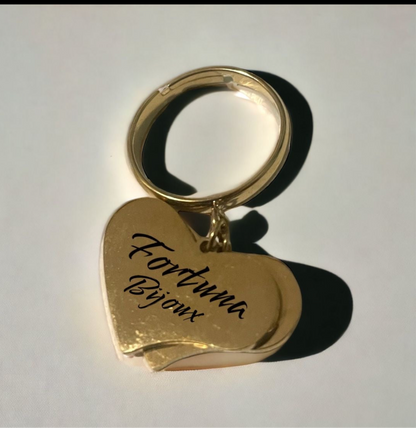 Personalized heart ring