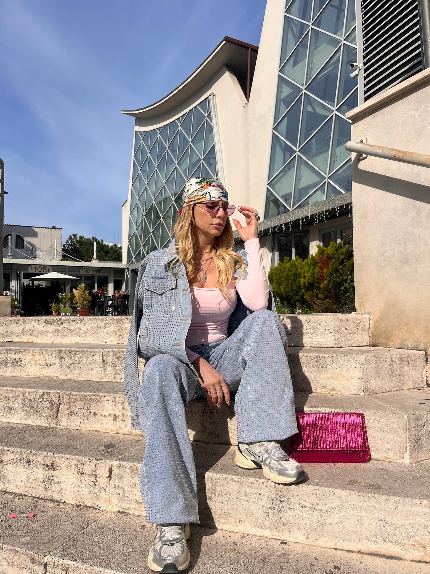 Giubbotto Denim Ultra Strass