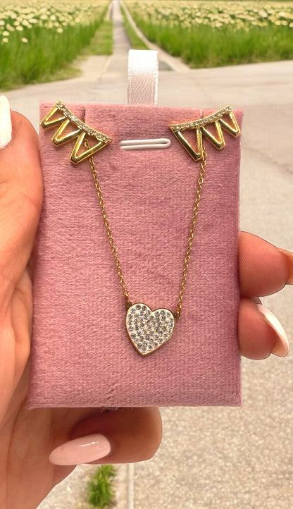 Soft heart necklace