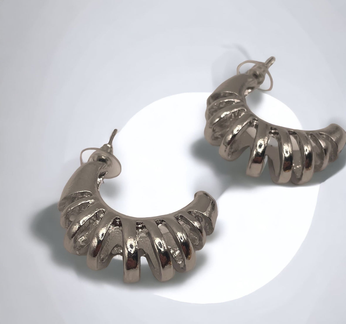 Crescent Zig Zag Earring