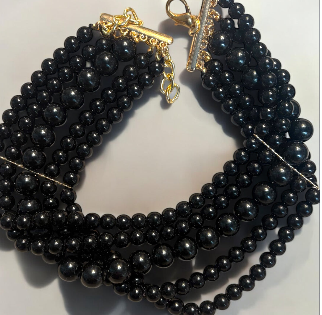 Collana Black perle