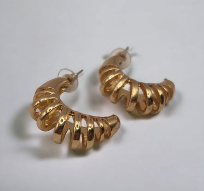 Crescent Zig Zag Earring