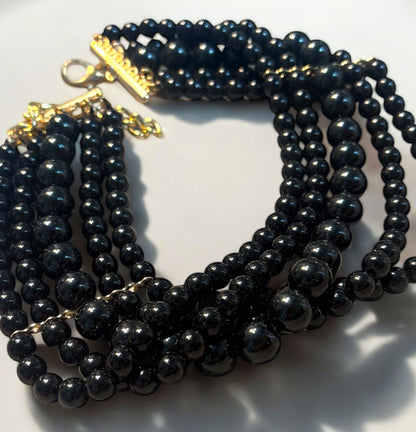 Collana Black perle