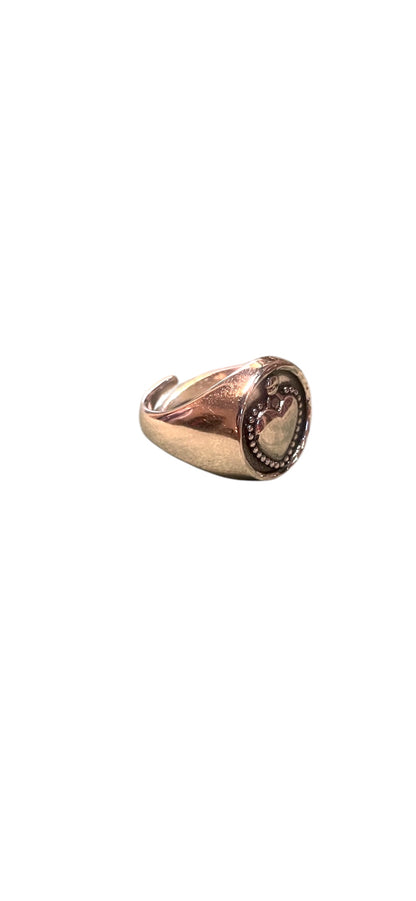 Sacred heart pinky ring